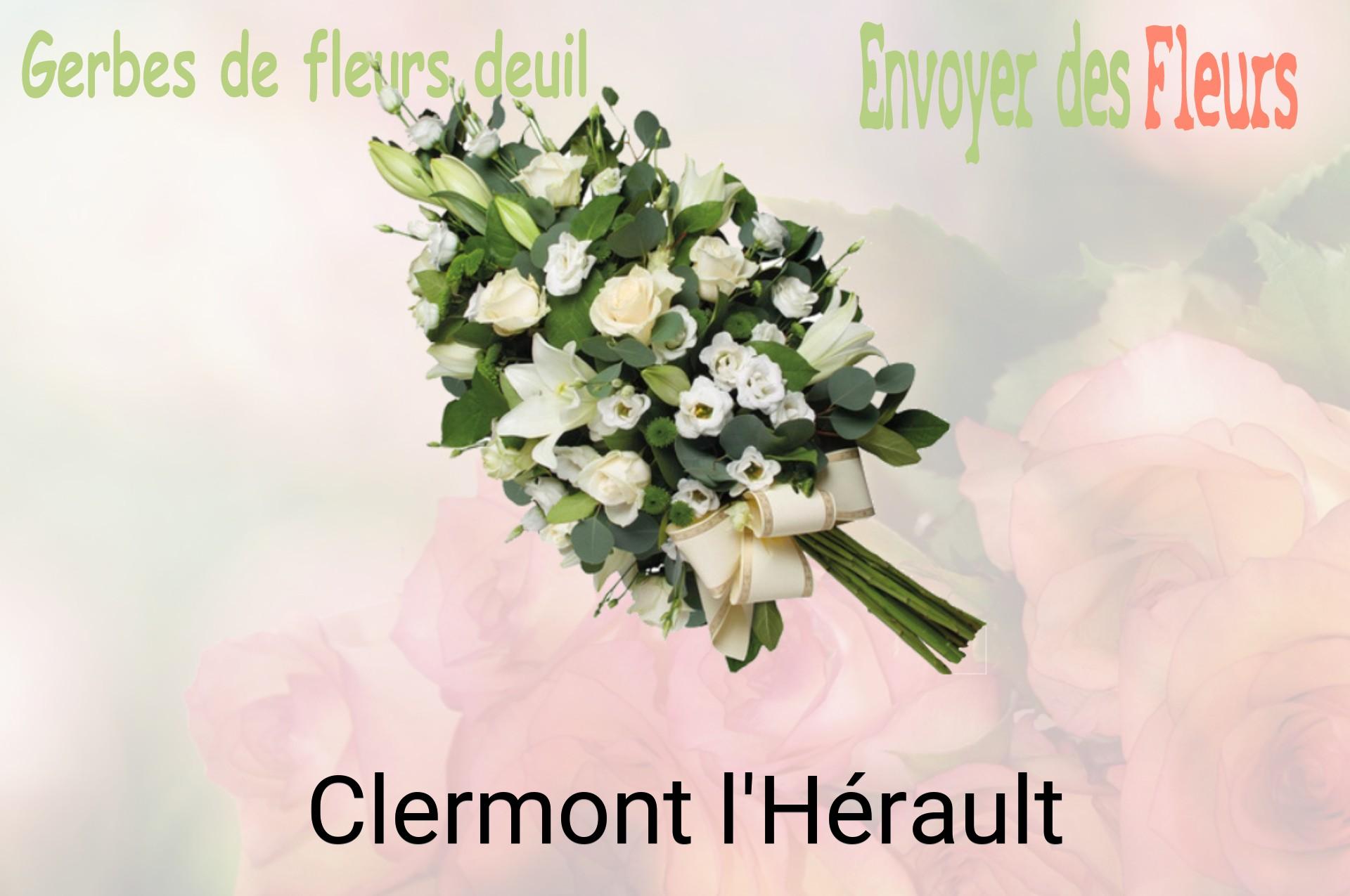 Gerbe de fleurs de deuil livrée à Clermont-l'Hérault